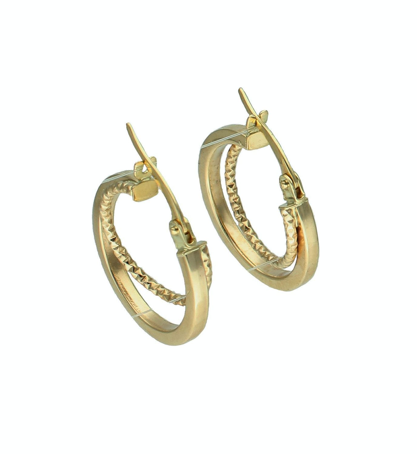 Złote kolczyki damskie 375 podwójne kółeczka KL 11234 375.jpg